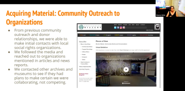 "Acquiring Material: Community Outreach to Organizations"