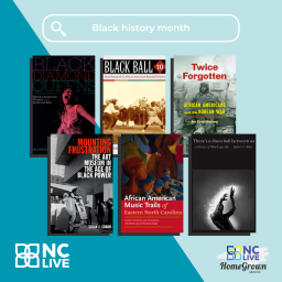 Six book covers from the HomeGrown collection about Black history.