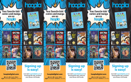 Blue and black bookmarks with covers of kids' comic books.