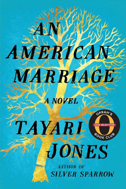 A blue cover with a golden tree stretching up behind the book title.