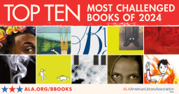 A collage of book covers under the banner, "Top 10 most challenged books of 2024."